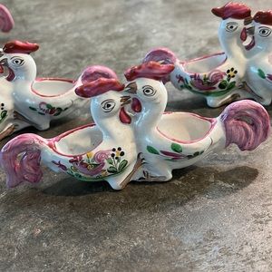 Luneville St Clement France Salt and pepper holders RARE VINTAGE France